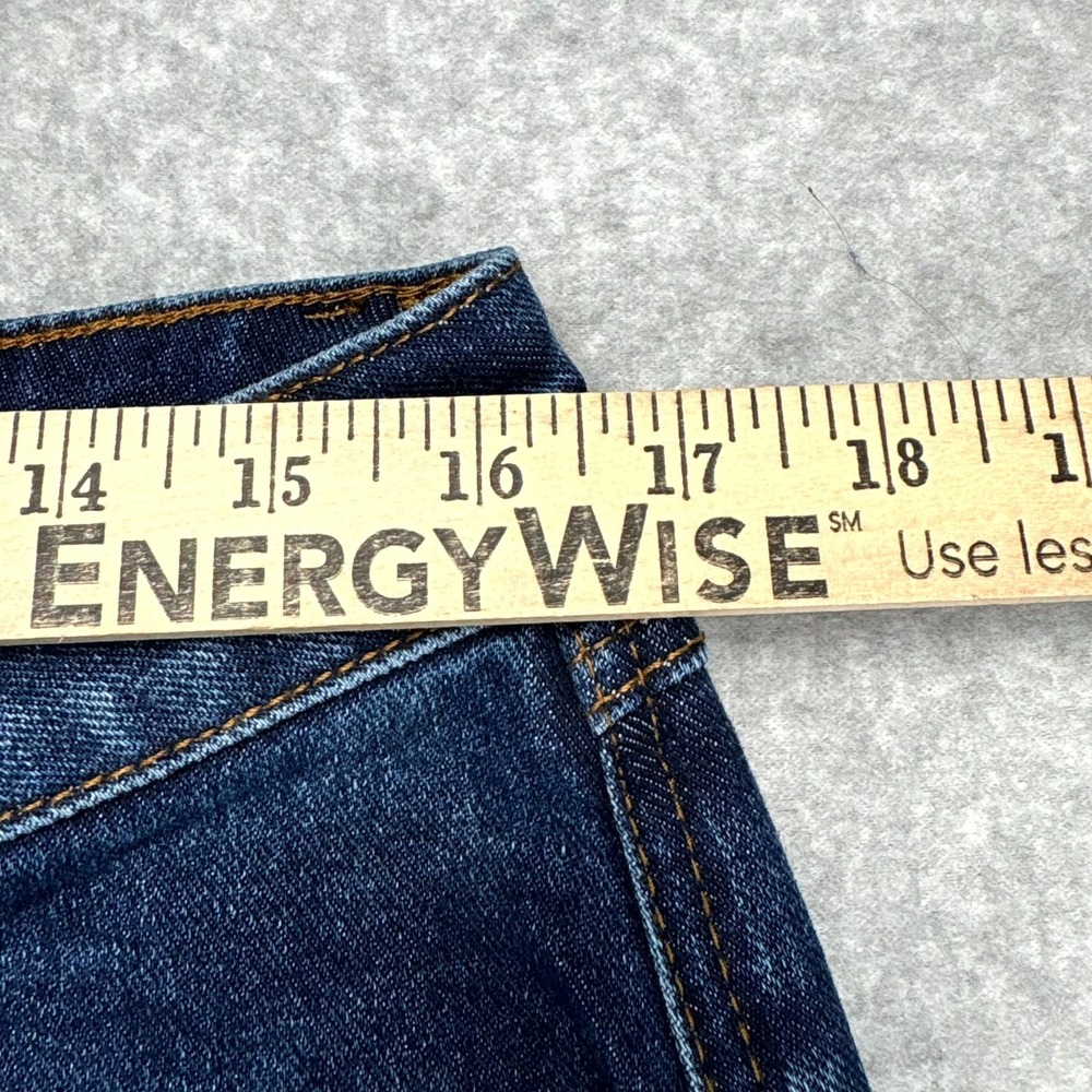 Flamingals Jeans Womens XL Blue Denim High Rise Straight Leg 5 Pocket Streetwear - Picture 3 of 8